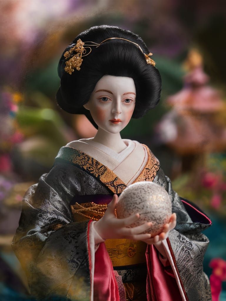 Semi-Raphaelite Temari Ball Dolls