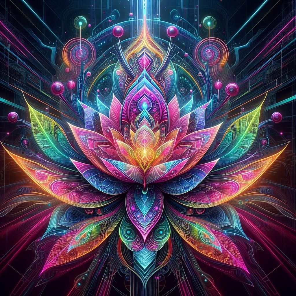 A Flower by Android Jones, on Bing