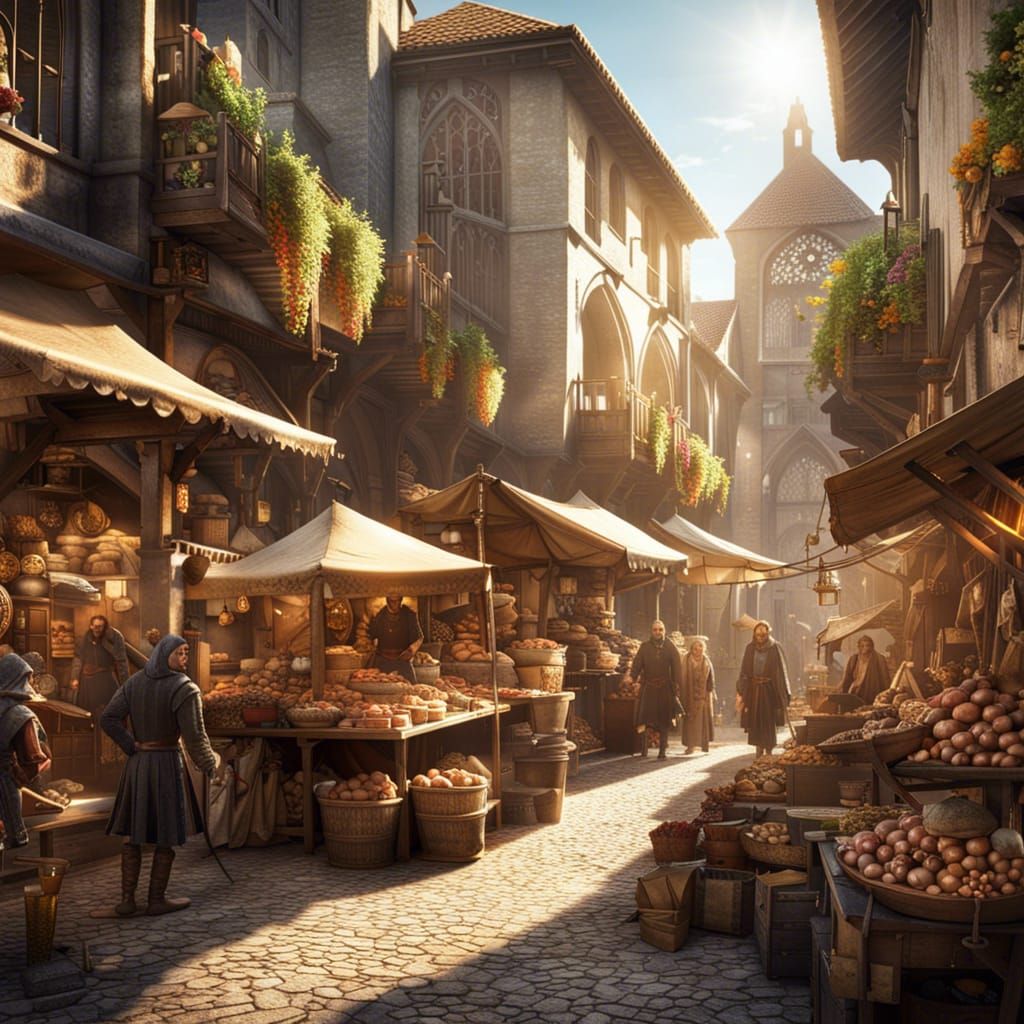 Medieval Market  by @Airlyn