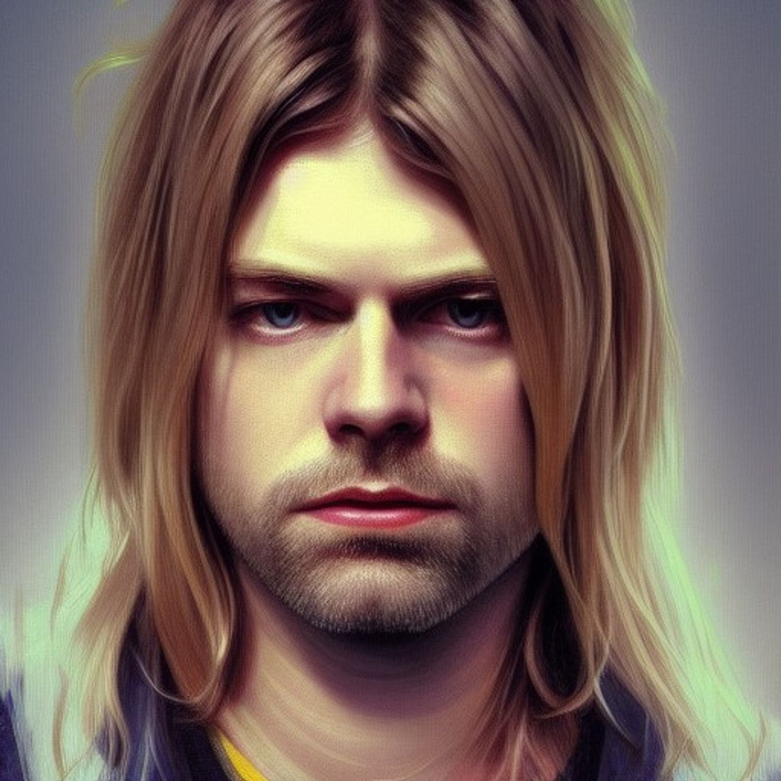 Kurt Cobain head and shoulders portrait, 8k resolution concept art ...