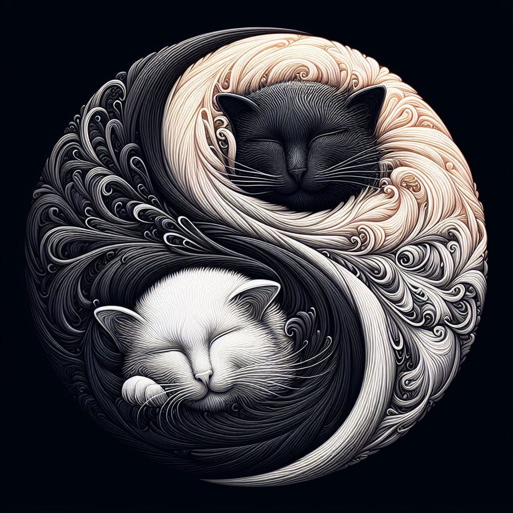 Yin Yang Cats