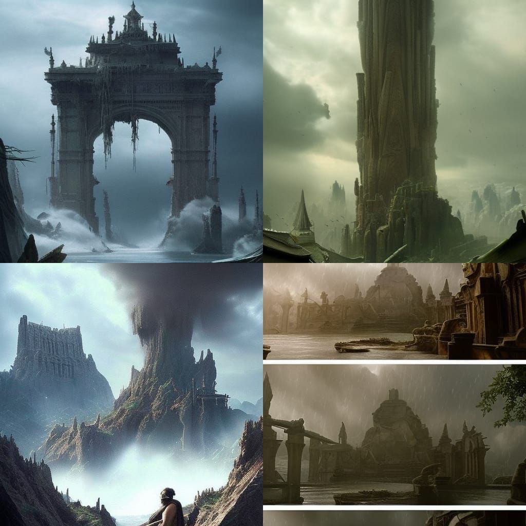 Epic Dramatic Digital Matte Painting