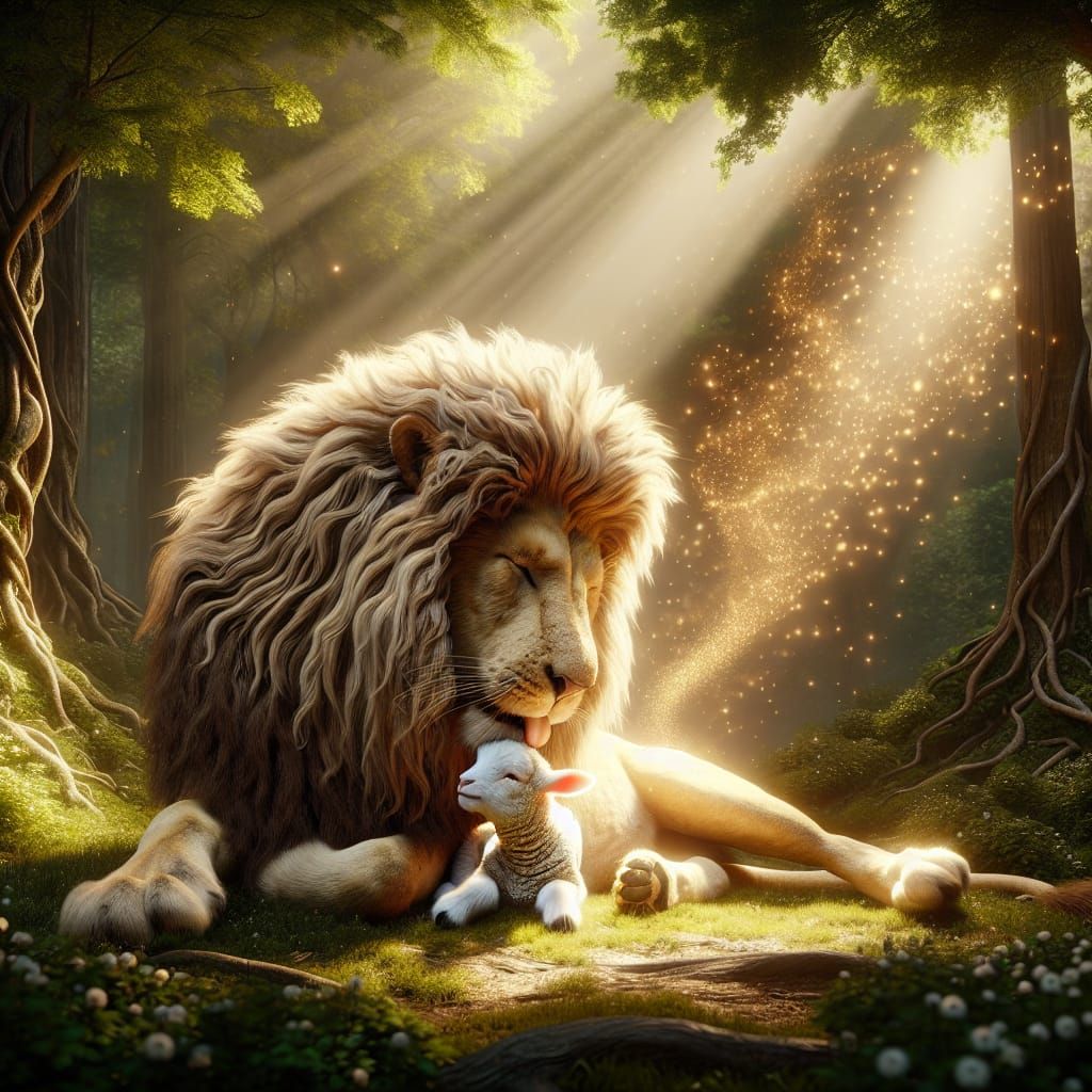 The Lion and the Lamb  by @Jill Osborne