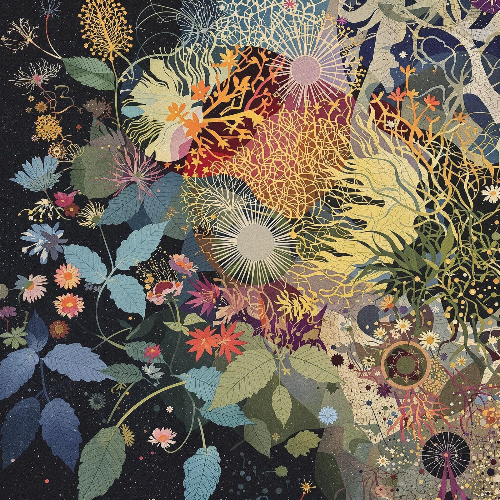 Surreal Botanical Masterpiece in Intricate Detail