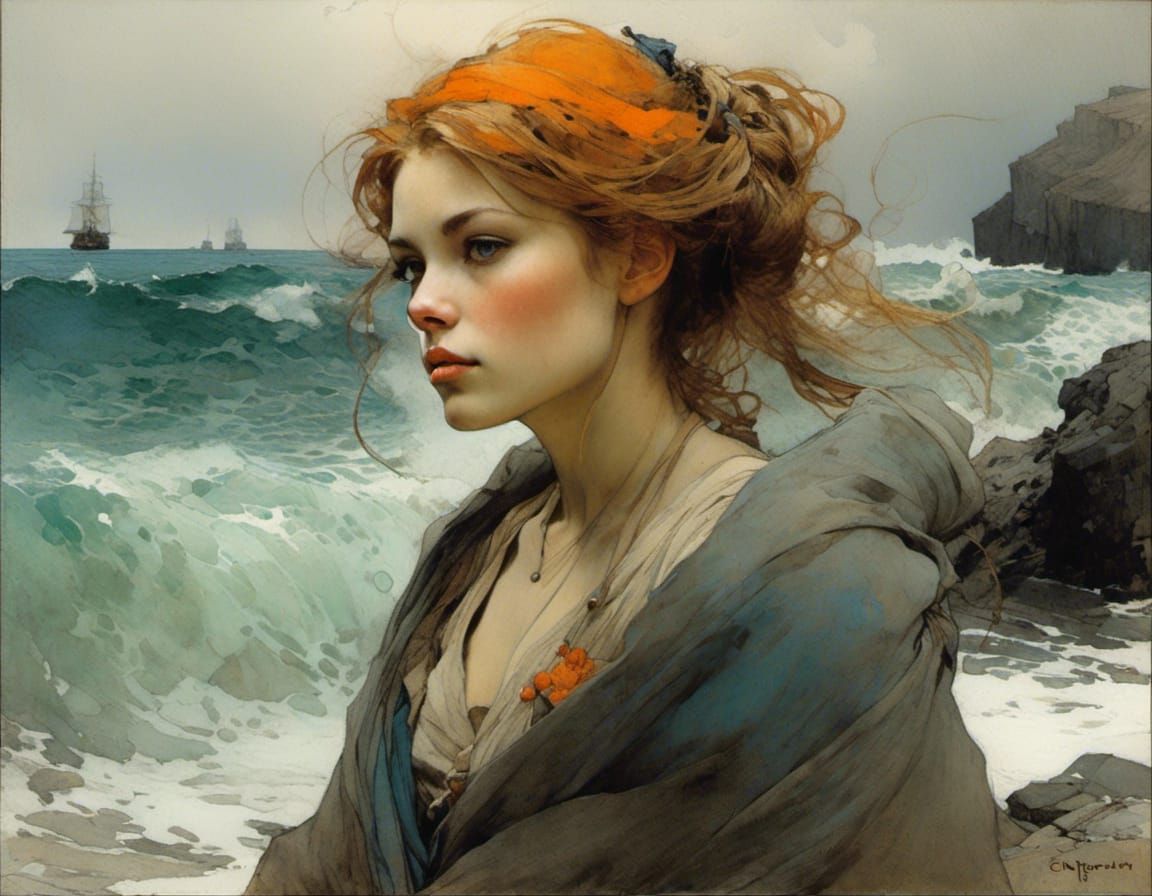 By the sea