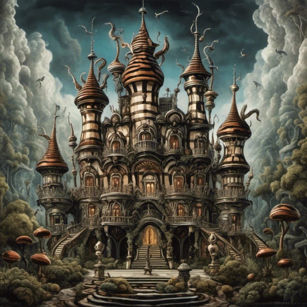 Magical Castle  by @Lellysaur