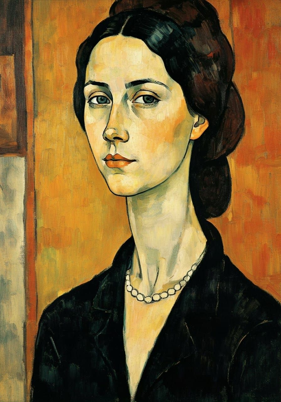 Modigliani-style woman