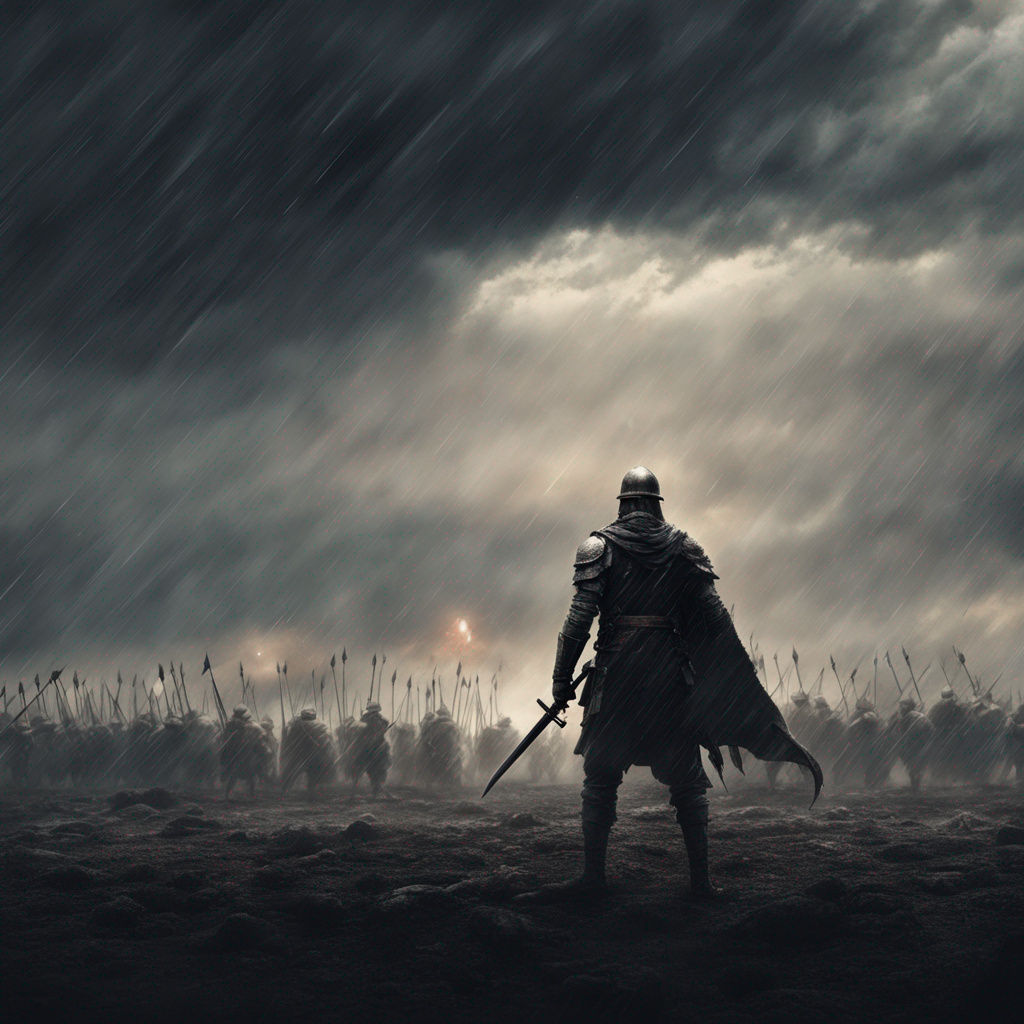 lone warrior against an army