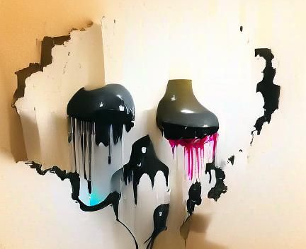 Dripping paint
