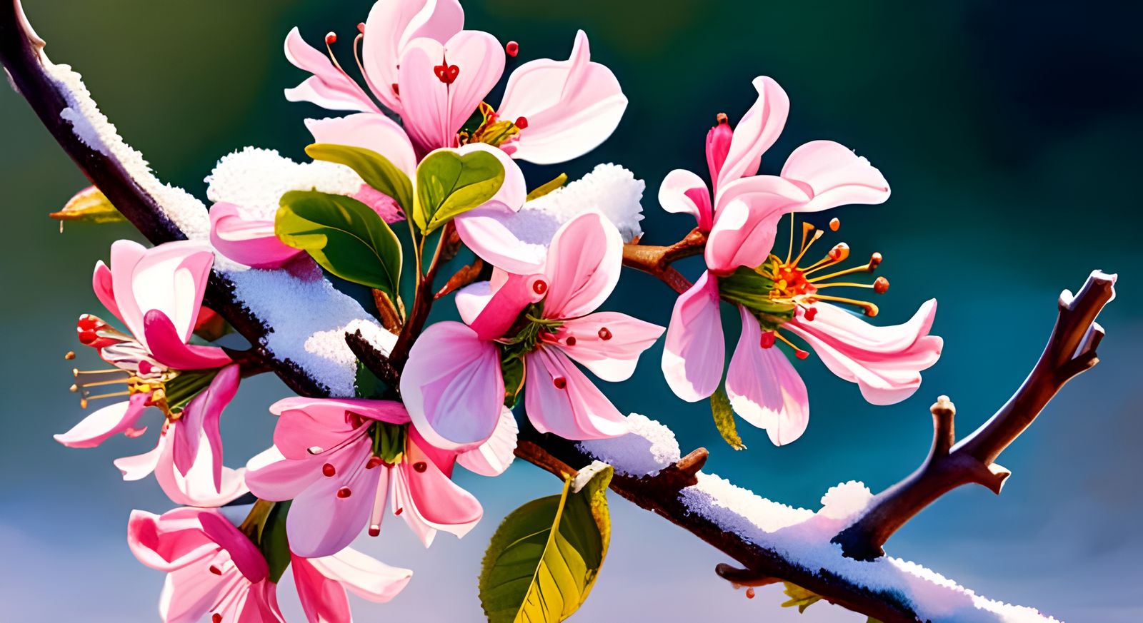 Peakaboo Pink Spring Blossoms