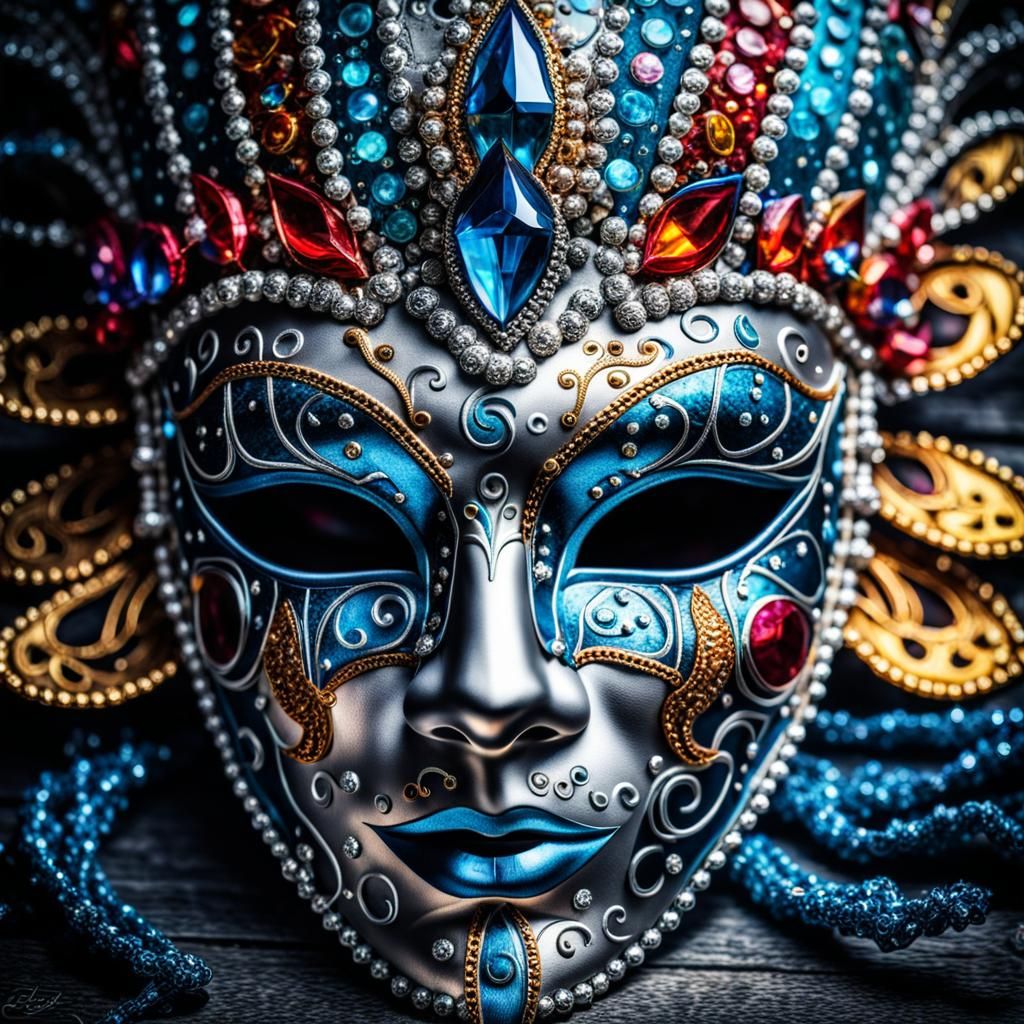 detailed carnival mask