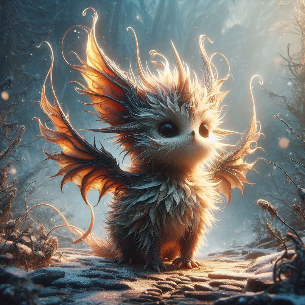 adorable fairy-tale fantasy creature portrait..