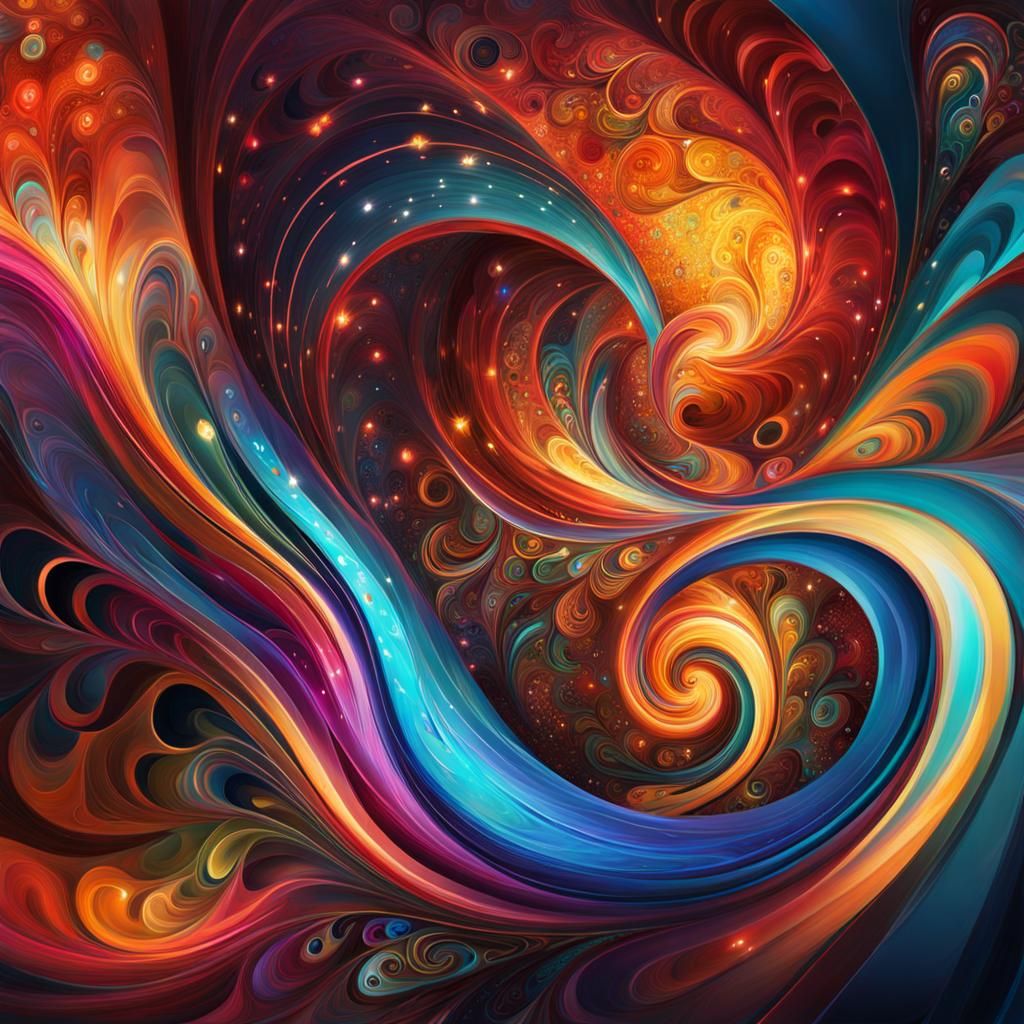 abstract digital art painting