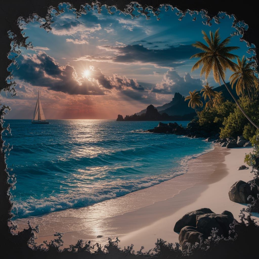 Sunset Sailing  by @Empress Rose 444