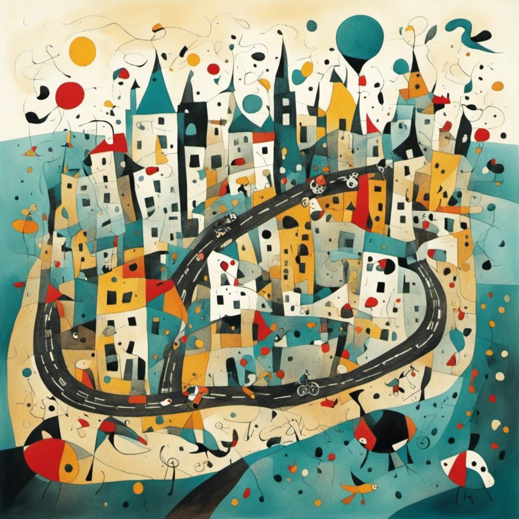 <lora:Road Trip:1.0> Surreal City 