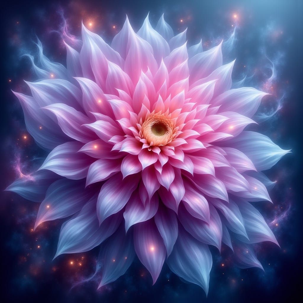  Airbrush style giant flower  by @Veralith