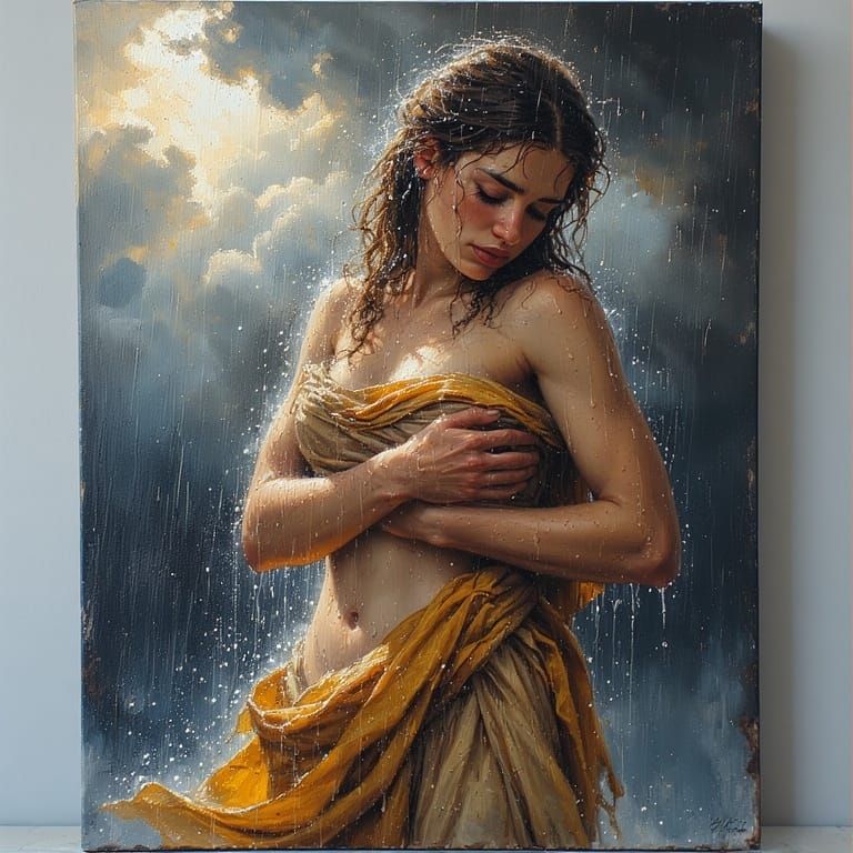Roman Woman Oil Painting