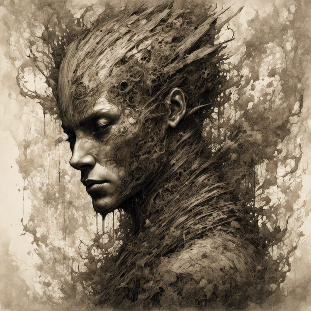 <lora:Speedy:1.0> <lora:Macabre:0.9> <lora:Grunge-Poster:0.9> <lora:WoodMask:0.5>   by @Paulo