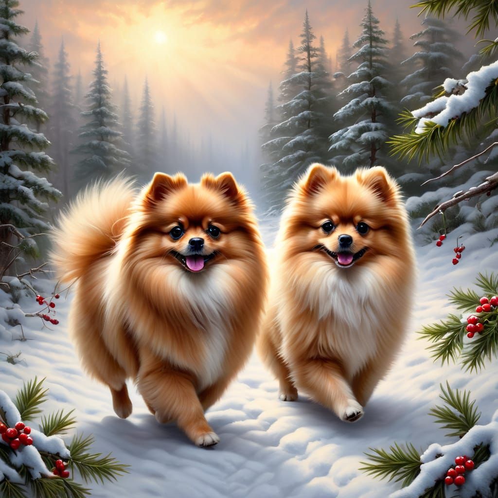 Fluffy Pomeranians that might be lost