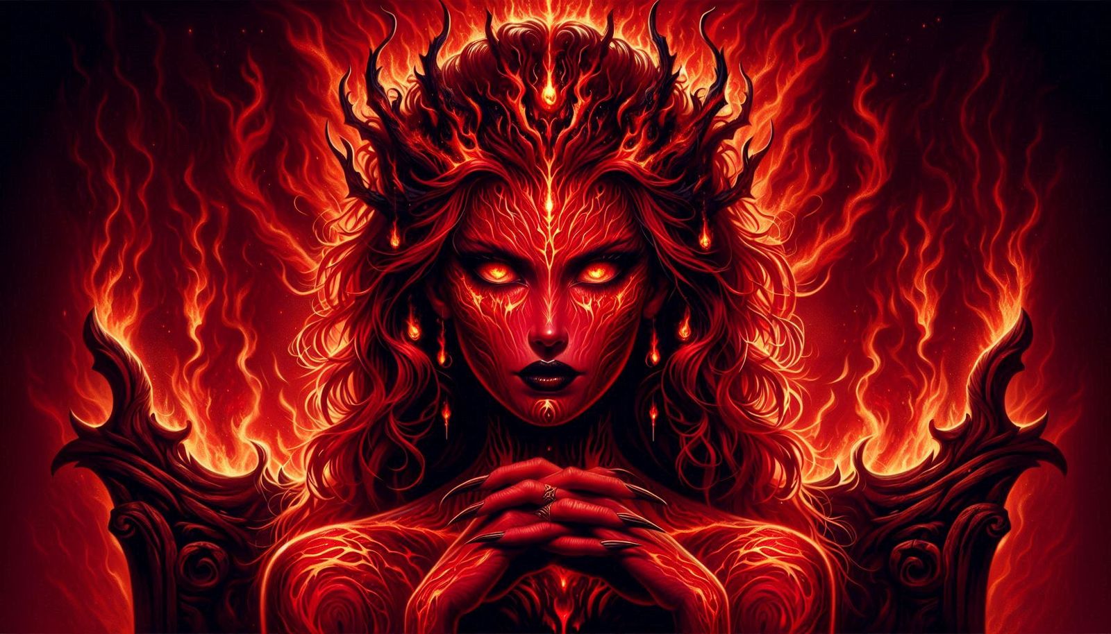 The fire queen - AI Generated Artwork - NightCafe Creator