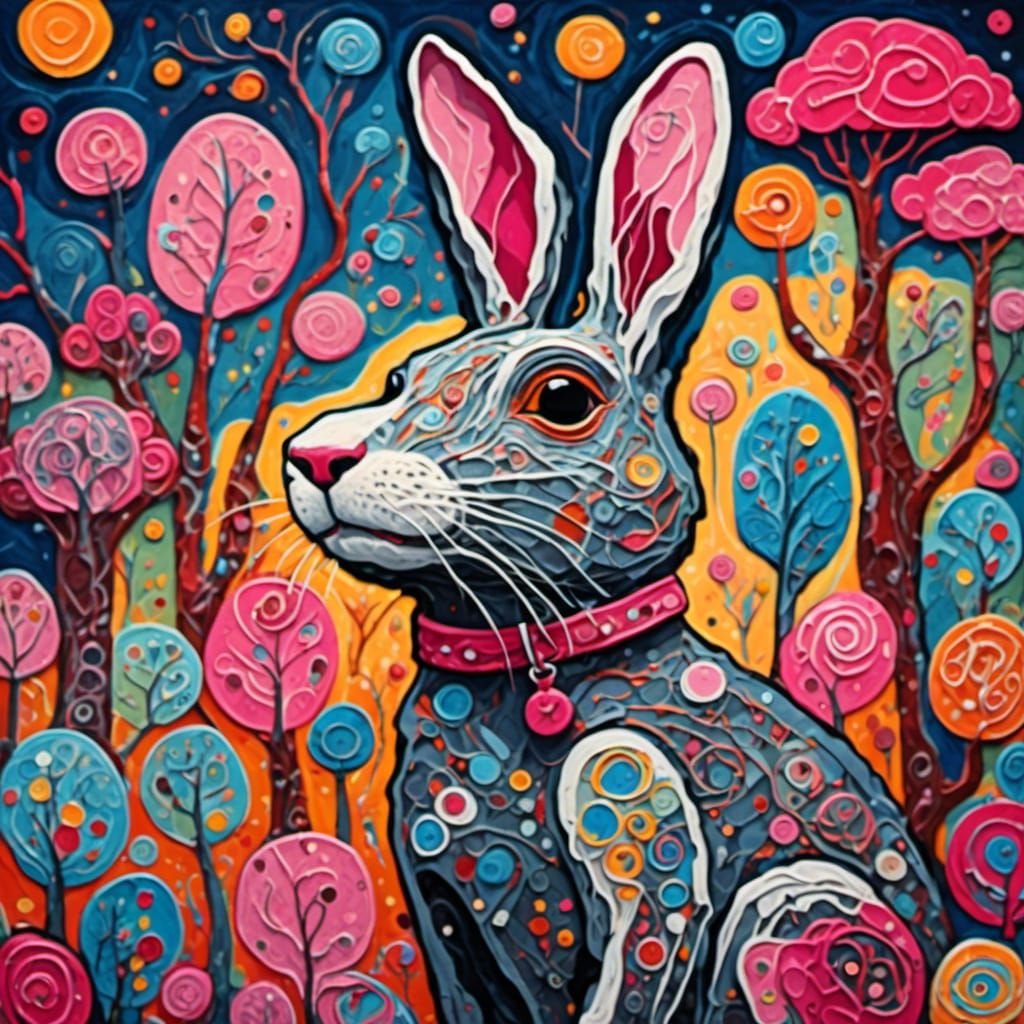 <lora:Hellhound Howl:1.0> Chocolate rabbit