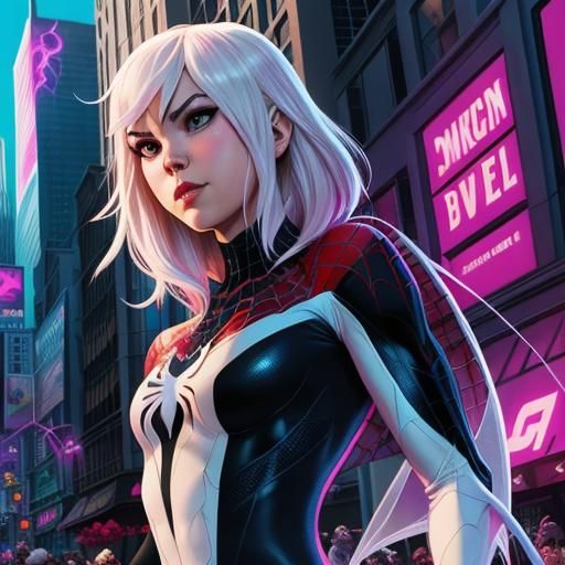 Spider-Gwen - AI Generated Artwork - NightCafe Creator