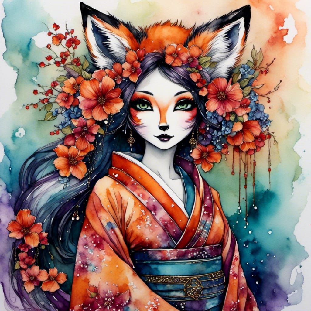Winter Kitsune