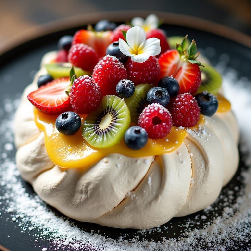 Pavlova dessert