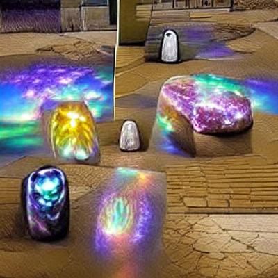 Cool stones that look like dazzling auras