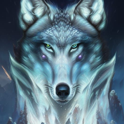 Wolf - AI Generated Artwork - NightCafe Creator