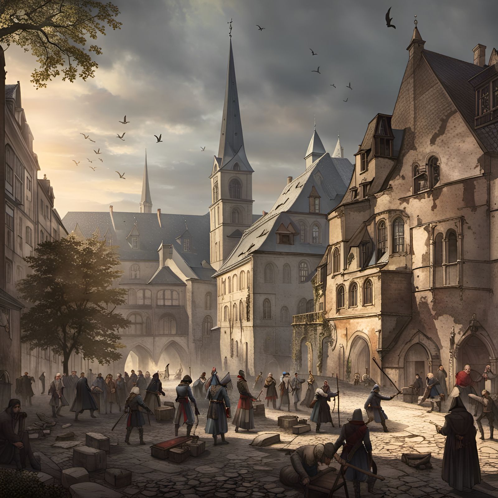 Assassins Creed Setting During Witch Trial Era In Trier Germany Ai Generated Artwork 5128