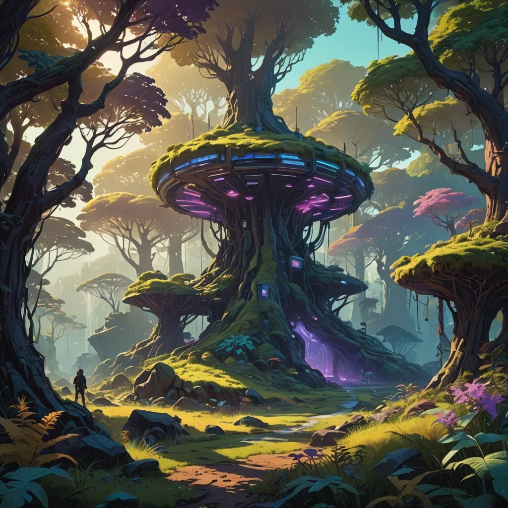 Lush Fantasy World of Mythical Creatures