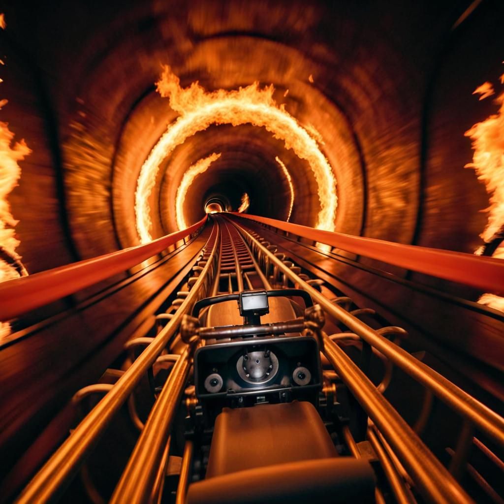 This ride is about to heat up 🎢🔥