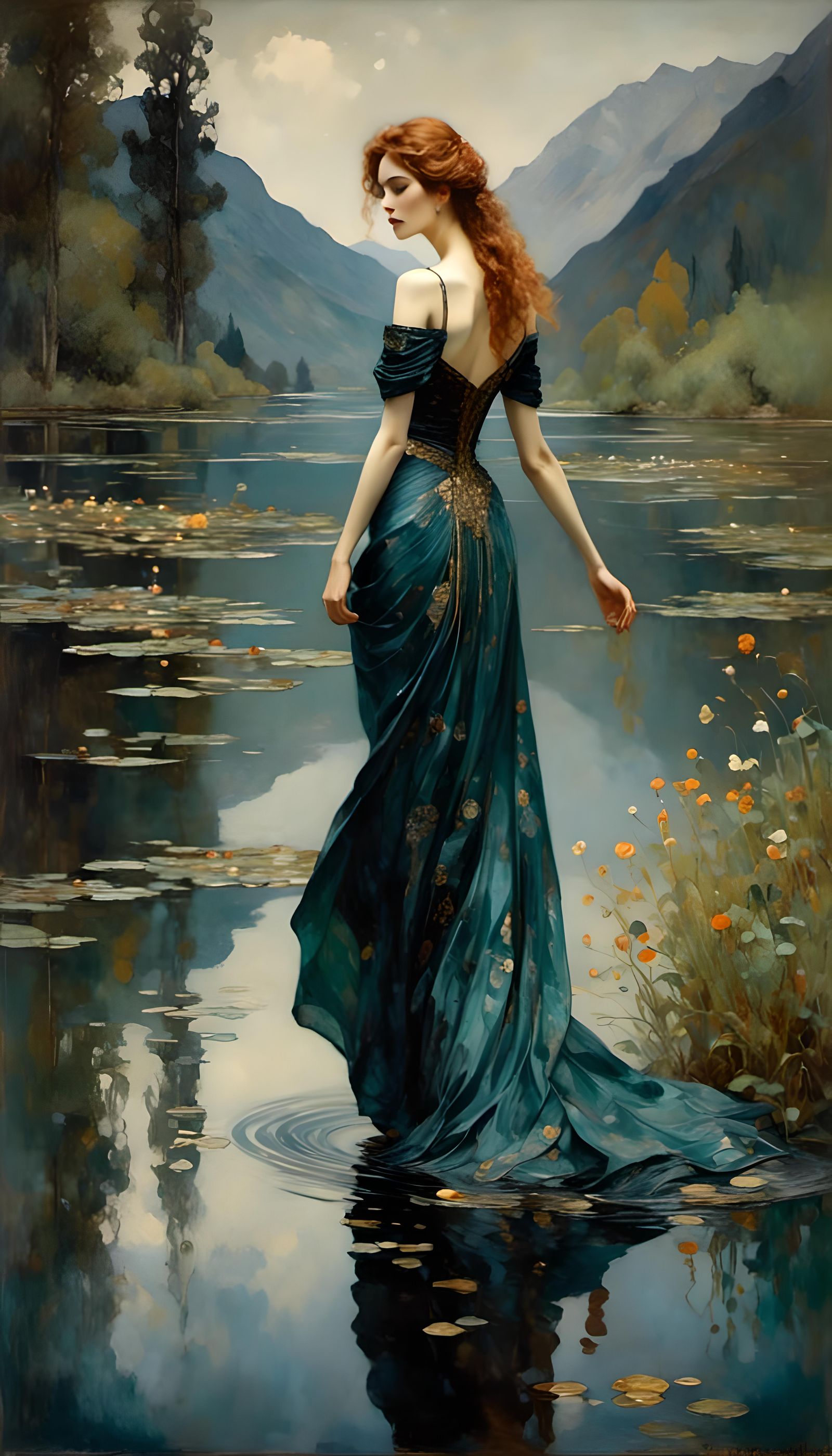 Into the water  by @Edana