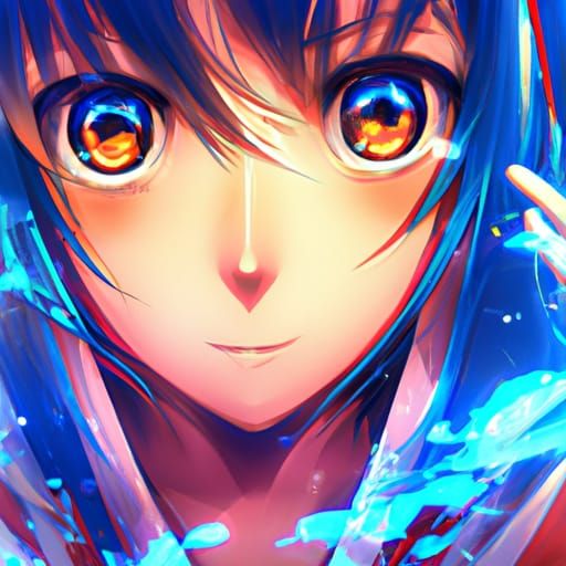blue hair
