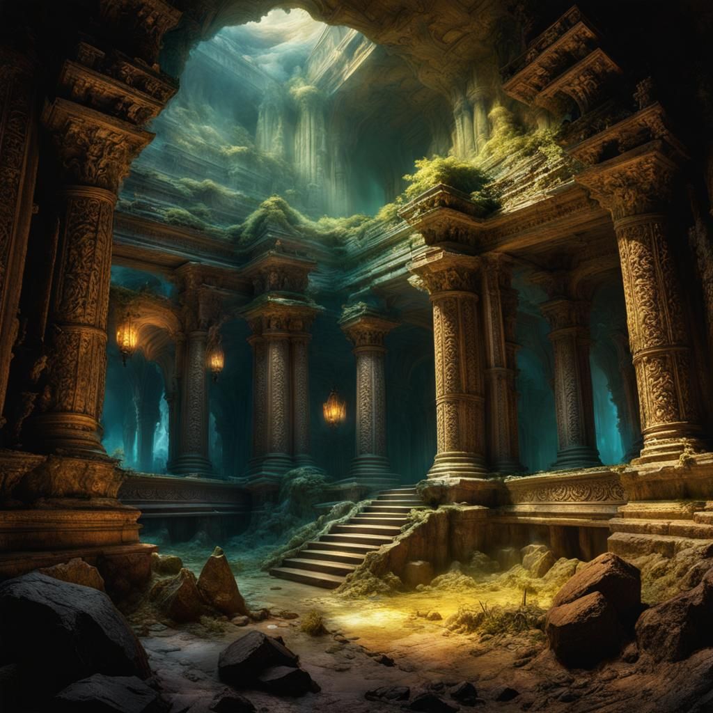 Underground ancient ruins  by @Mi3ch