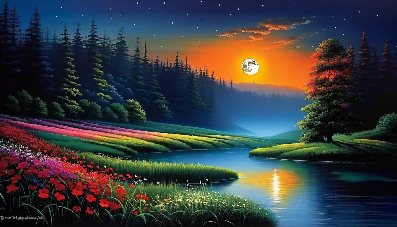 "THE ENCHANTING WHISPERS OF NATURE IN THE MOONLIGHT"