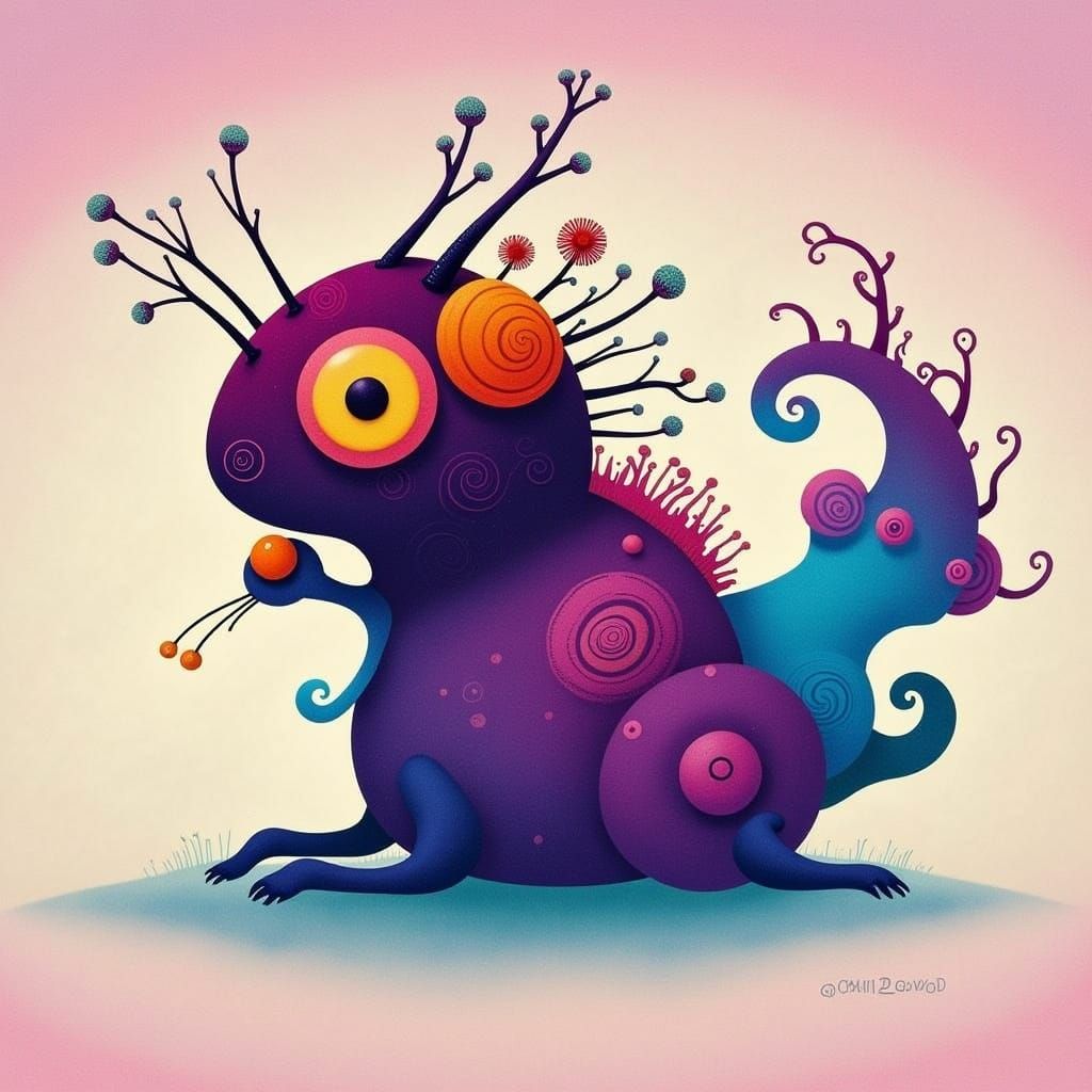 Circle, Circular, Round, Feathery, 3D, Impasto, Texture <lora:Trillix:1.0> 