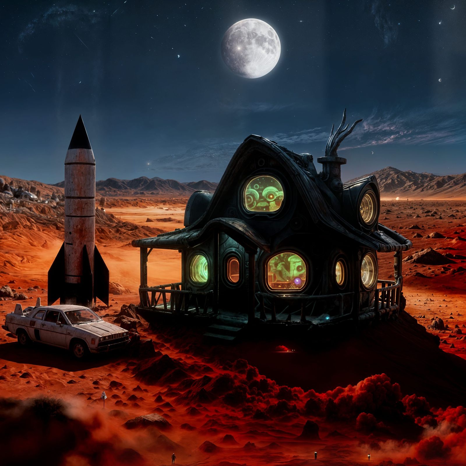 Martian Dwelling  by @Qu