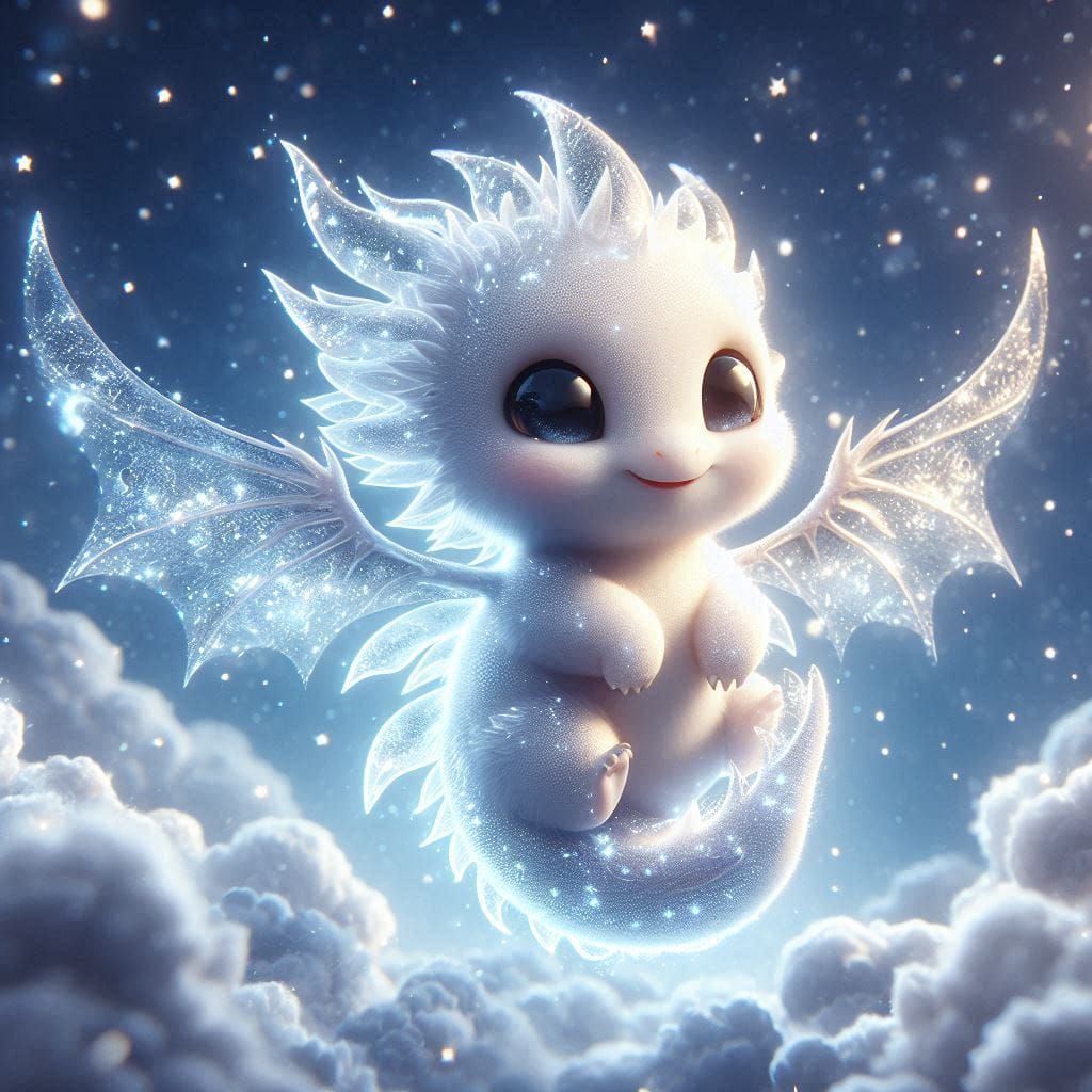 Baby ghost dragon