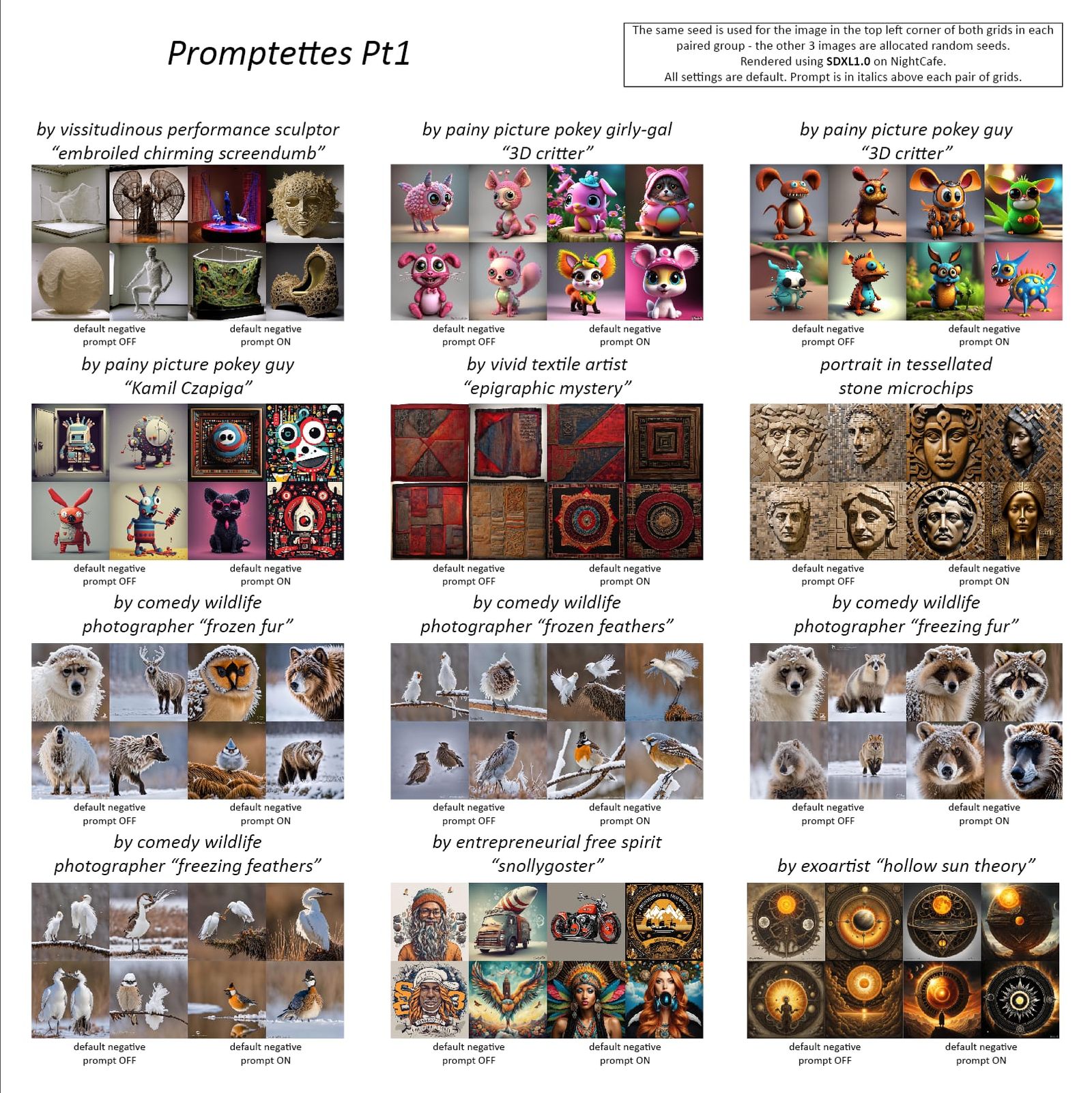SDXL Promptettes Pt 1