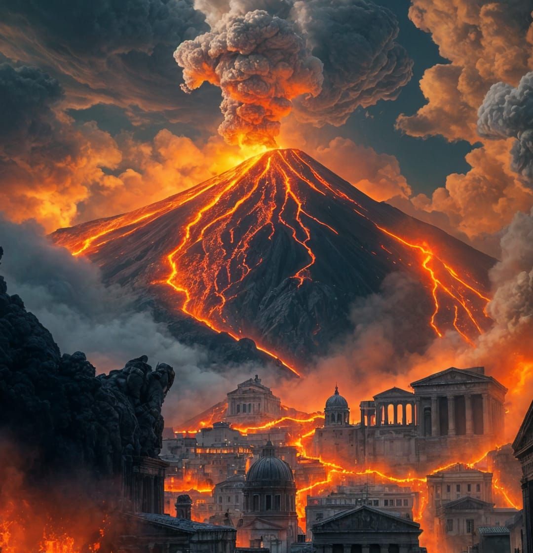 The Volcano Vesuvius   by @Morning Dawn