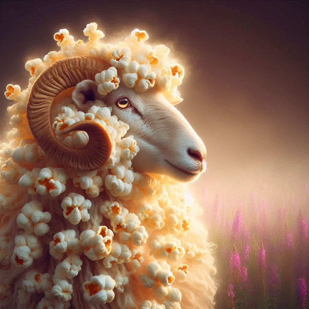 Popcorn Sheep...I love popcorn ❤️