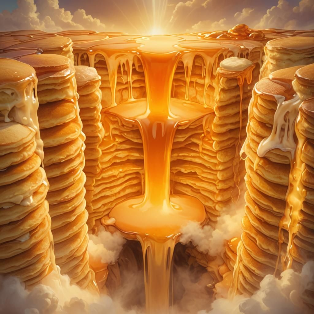 Syrup Falls in Pancake Canyon  by @Isaac