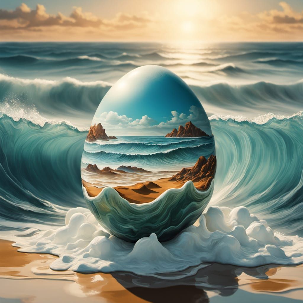 Beach egg  by @Arisiin