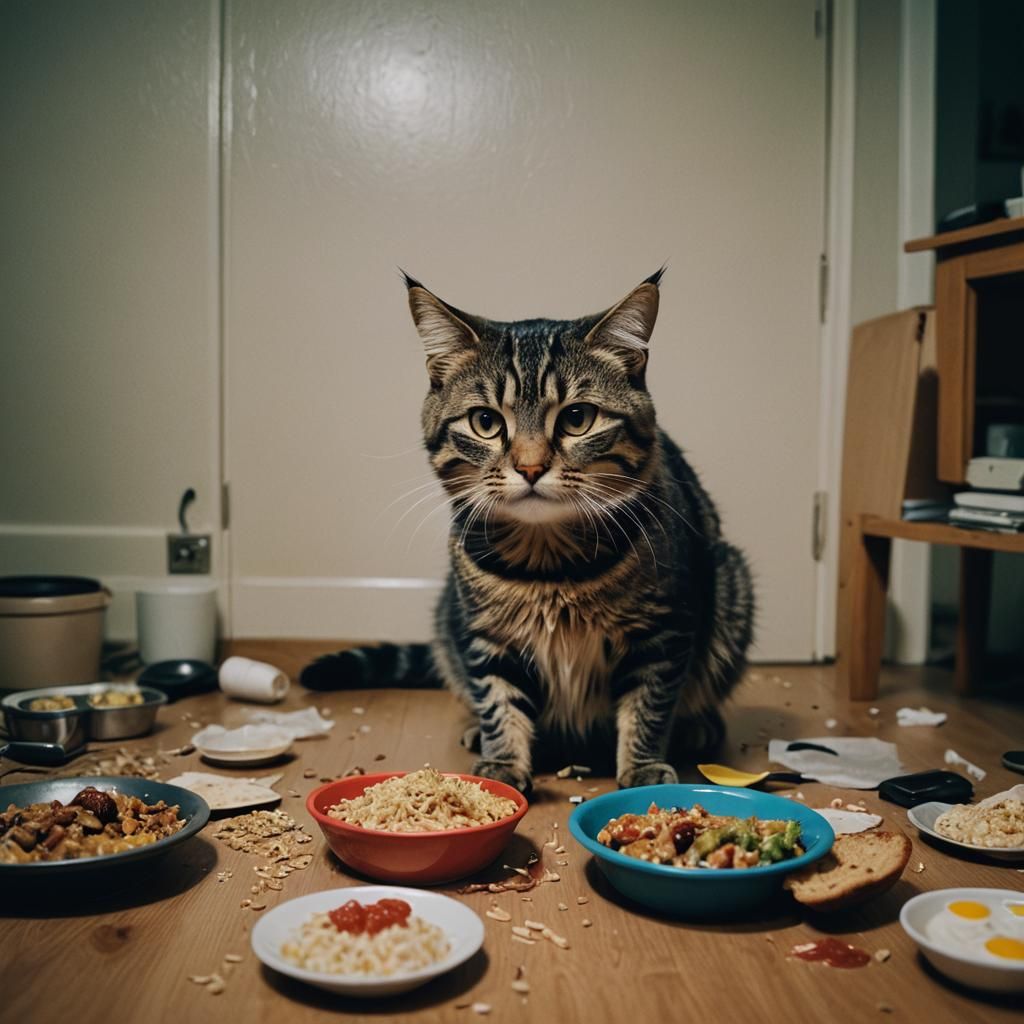 Nasty cat that messes up everything and lives in the apartme...