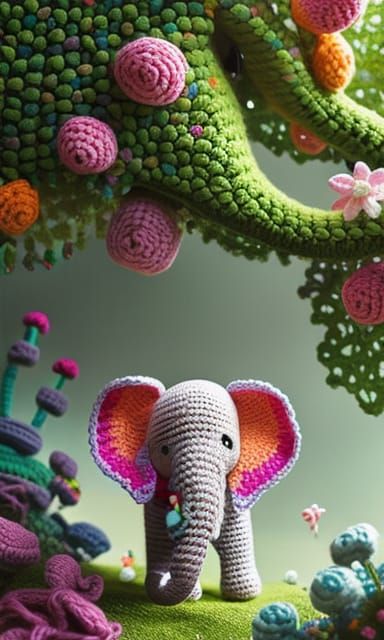 Baby Elephant in Jungle