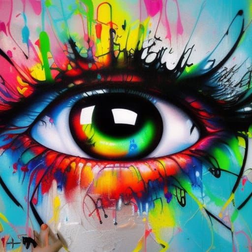 Realistic Eye Drip Art - AI Generated Artwork - NightCafe Creator