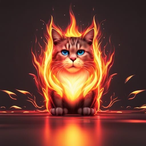 fiery-cat-ai-generated-artwork-nightcafe-creator
