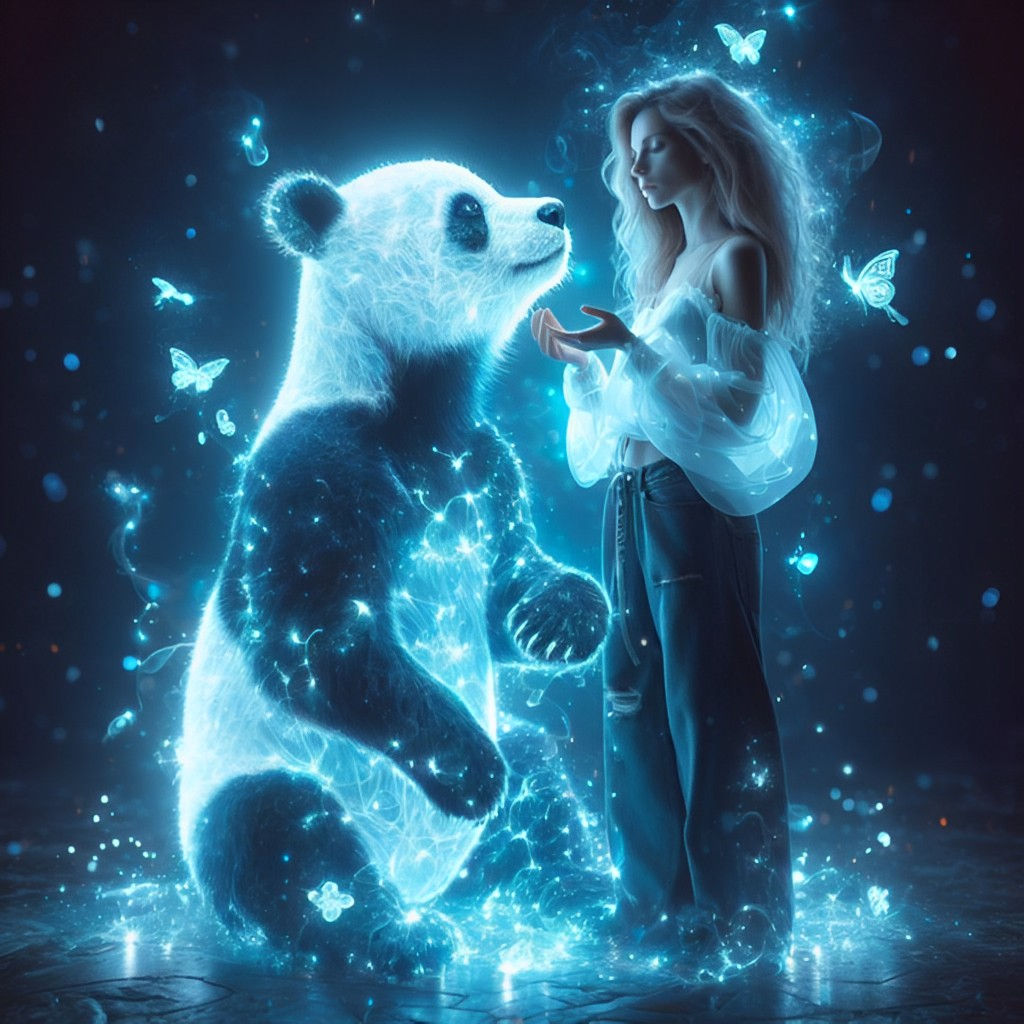 Harmony's Journey: A Free Spirit and her Panda Companion  by @Cass